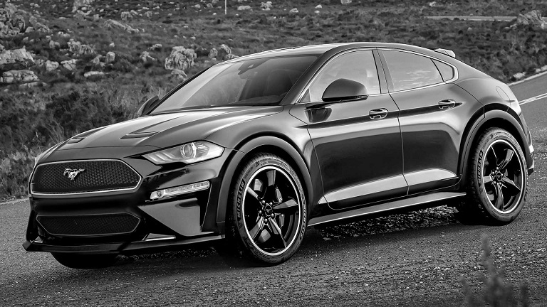 El Ford Mach-E un SUV eléctrico con el logo del Mustang
