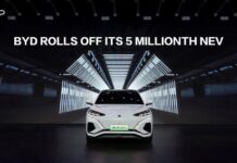 BYD logra el hito de alcanzar un récord por fabricar 5 millones de vehículos de nueva energía